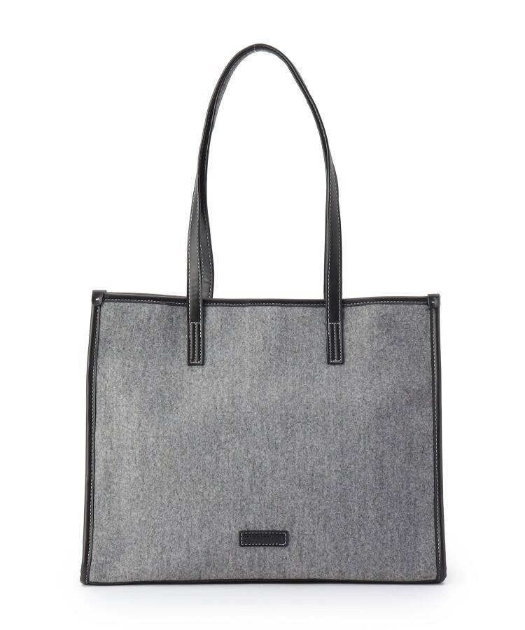 Web限定 異素材でかわいい 通勤バッグでオススメ メルトン風a4トート イッツデモ Its Demo Magaseek