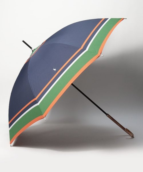 POLO RALPH LAUREN(umbrella)(ポロラルフローレン（傘）)/傘　マルチボーダー/ディープブルー