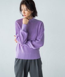 LAUTREAMONT(ロートレアモン)/【WEB限定】【洗えるニット】ハイネックフォルムニットプルオーバー/パープル