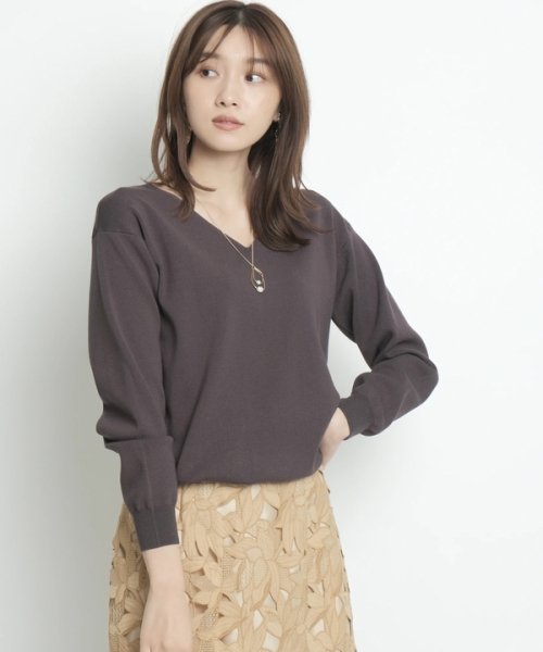 ゆるVニット(504978605) | ジャスグリッティー(JUSGLITTY) - MAGASEEK