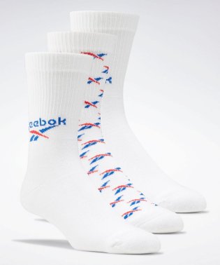 Reebok/クラシックス フォールドオーバー クルー ソックス 3足組 / Classics Fold－Over Crew Socks 3 Pairs/504978709