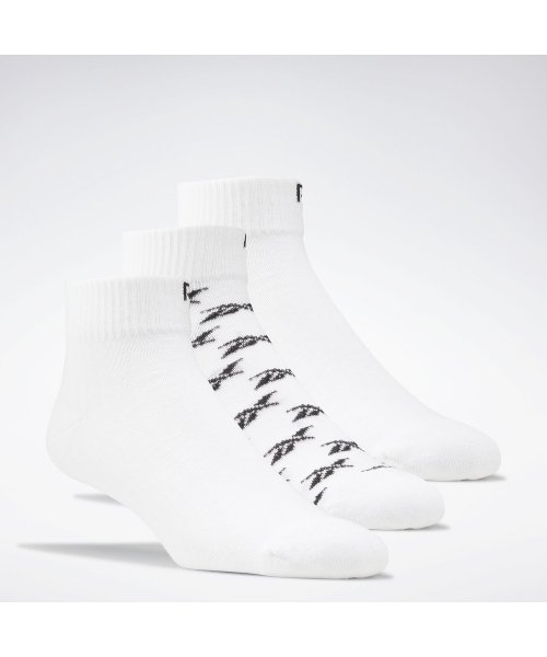 Reebok(リーボック)/クラシックス アンクル ソックス 3足組 / Classics Ankle Socks 3 Pairs/ホワイト