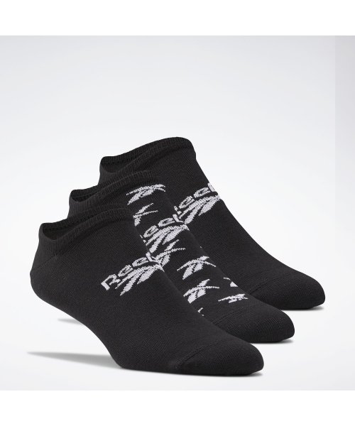 Reebok(リーボック)/クラシックス インビジブル ソックス 3足組 / Classics Invisible Socks 3 Pairs/ブラック