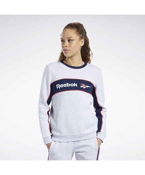 Reebok(Reebok)/CL F LINEAR CREW FL/グレー