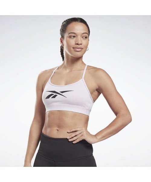 Reebok(リーボック)/Lux Skinny Strap Bra/パープル