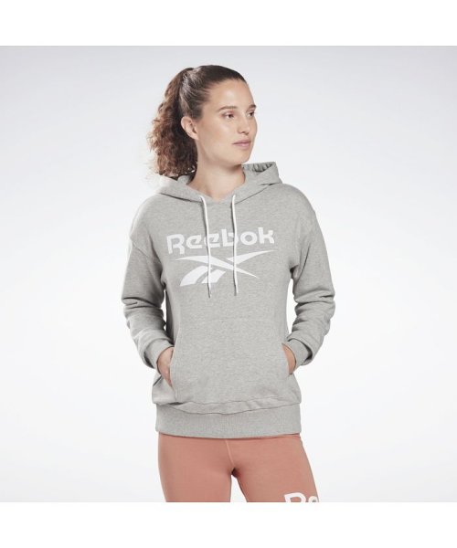 Reebok(リーボック)/リーボック アイデンティティ ロゴ フレンチテリー フーディー / Reebok Identity Logo French Terry Hood/グレー