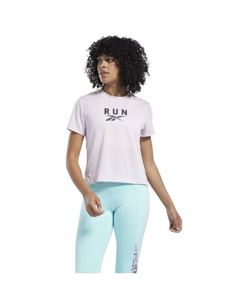 Reebok(Reebok)/ワークアウト レディ ラン スピードウィック Tシャツ / Workout Ready Run Speedwick T－Shirt/フロストベリー