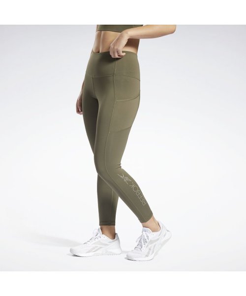 Reebok(Reebok)/キレイフィット レギンス / KireiFit Leggings/グリーン