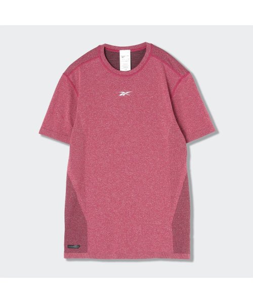 Reebok(Reebok)/レズミルズ MyoKnit ショートスリーブ Tシャツ / Les Mills MyoKnit Short Sleeve T－Shirt/ピンク