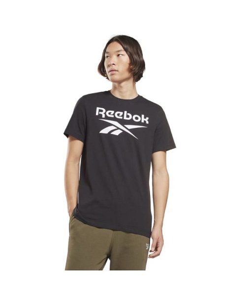 Reebok(リーボック)/リーボック アイデンティティ ビッグ ロゴ Tシャツ / Reebok Identity Big Logo T－Shirt/ブラック