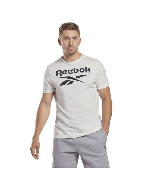 Reebok(Reebok)/リーボック アイデンティティ ビッグ ロゴ Tシャツ / Reebok Identity Big Logo T－Shirt/ホワイト