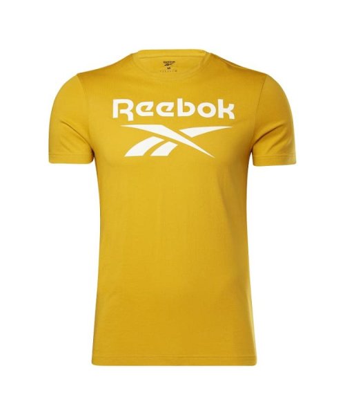 Reebok(Reebok)/リーボック アイデンティティ ビッグ ロゴ Tシャツ / Reebok Identity Big Logo T－Shirt/イエロー