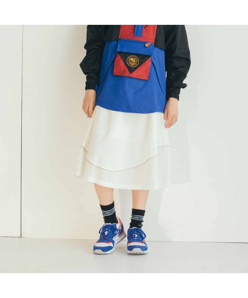 Reebok(リーボック)/クラシックス マテリアルミックス ベクター スカート / Classics Material－Mix Vector Skirt/ホワイト