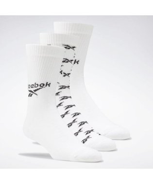 Reebok/クラシックス フォールドオーバー クルー ソックス 3足組 / Classics Fold－Over Crew Socks 3 Pairs/504980267