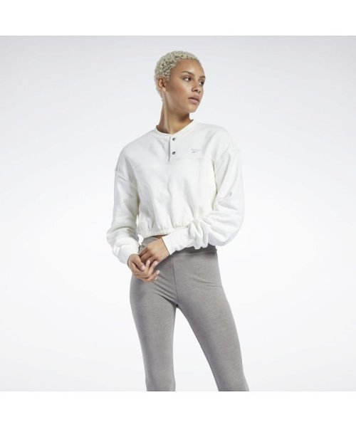 Reebok(Reebok)/リーボック クラシックス コットン フレンチ テリー カバーアップ / Reebok Classics Cotton French Terry /ホワイト