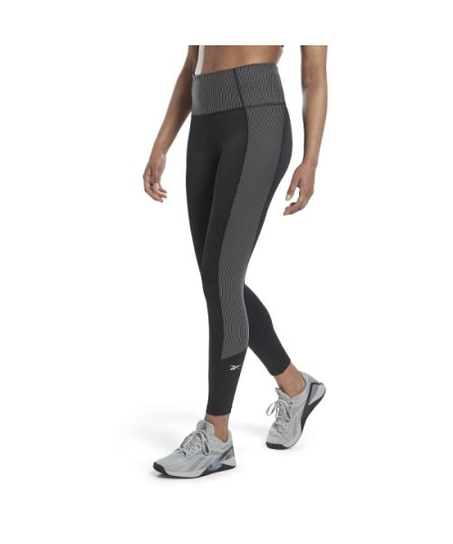 Reebok(Reebok)/リブ ハイライズ レギンス / Rib High－Rise Leggings/ブラック