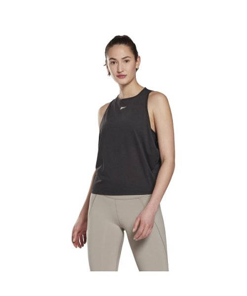 Reebok(リーボック)/ヨガ ロング タンクトップ / Yoga Long Tank Top/ブラック