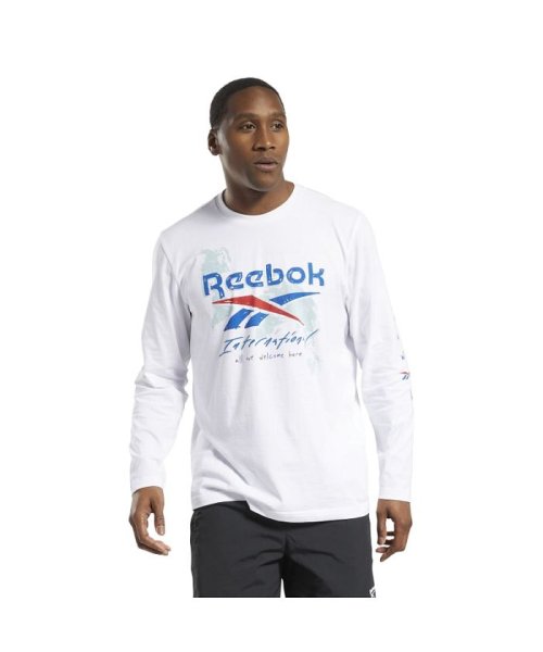 Reebok(Reebok)/グラフィック シリーズ プレシーズン ロング スリーブ Tシャツ / Graphic Series Pre－Season Long Sleeve/ホワイト