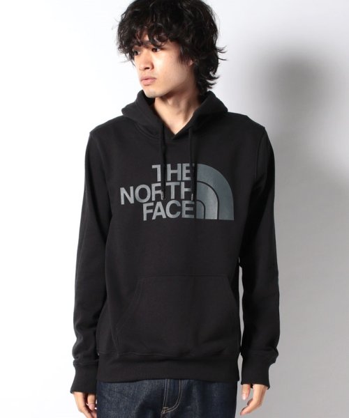 THE NORTH FACE(ザノースフェイス)/【THE NORTH FACE】ノースフェイス パーカー NF0A4M4B Half Dome Pullover Hoodie/ブラック×グレー