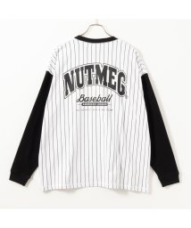 MAC HOUSE(men)/グッドウェア x NUTMEG スーパービッグシルエット ロゴロングスリーブTシャツ 2W7－62204/504978570