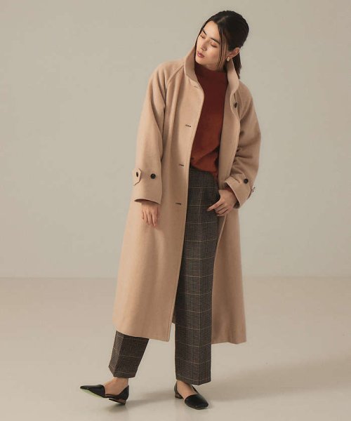 スタンドカラーコート 