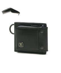 AS2OV(アッソブ)/アッソブ AS2OV HABIT SHOULDER SERIES WATER PROOF JES LEATHER SHORT WALLET 072104/ブラック