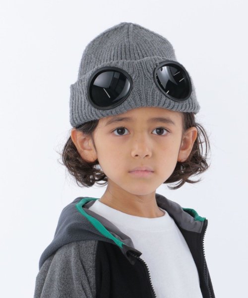 SHIPS KIDS(シップスキッズ)/*THE PARK SHOP:GOGGLE PARK BEANIE/ライトグレー