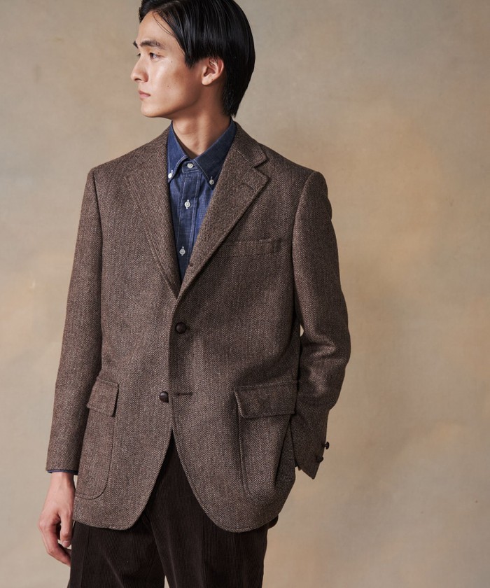 LOVAT】 LAVEROCK TWEED ヘリンボーン ジャケット(504984183) | J