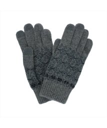 DAKS(ダックス)/ダックス DAKS メンズ手袋 人気ブランド 日本製 男性用 指先3本 ニット スマホ対応 雪柄 ノルディック ベーシック 防寒 暖かい /グレー