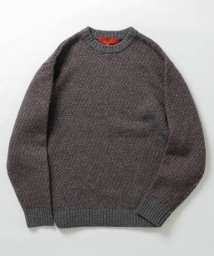 URBAN RESEARCH ROSSO(URBAN　RESEARCH　ROSSO（MEN）)/『XLサイズあり』バーズアイ柄ニット/GRAY