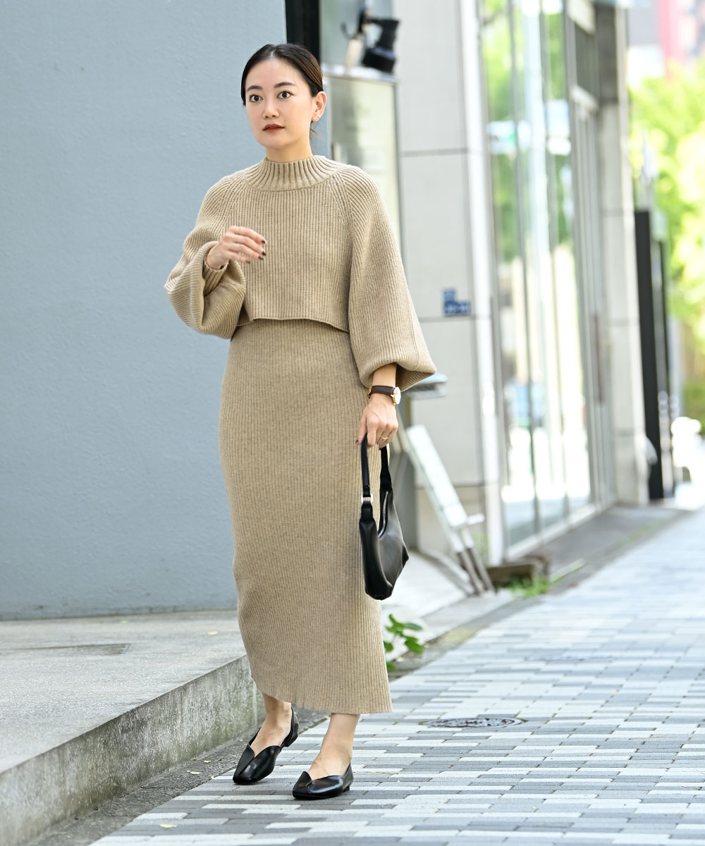 ENSEMBLE KNIT ONEPIECE(504985211) | マージュール(marjour) - MAGASEEK