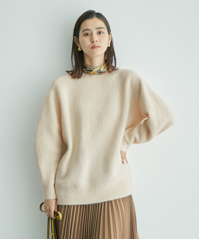 【selva secreta】ALPACA ROPE KNIT(gray)