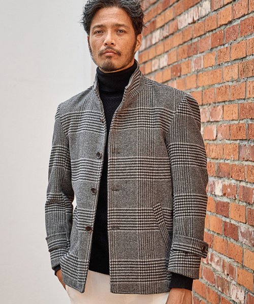 【EFFORTLESS】中空糸メルトンスタンドカラーブルゾン  KUE1403074168(10725円)