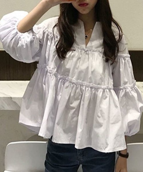 セール ブラウス レディース 新作 七分袖ショート丈シャツ 韓国風 大人可愛い パフスリーブトップス ショッピングゴー Shoppinggo Magaseek セール ブラウス レディース 新作 七分袖ショート丈シャツ 韓国風 大人可愛い パフスリーブトップス ショッピングゴー Shoppinggo Magaseek