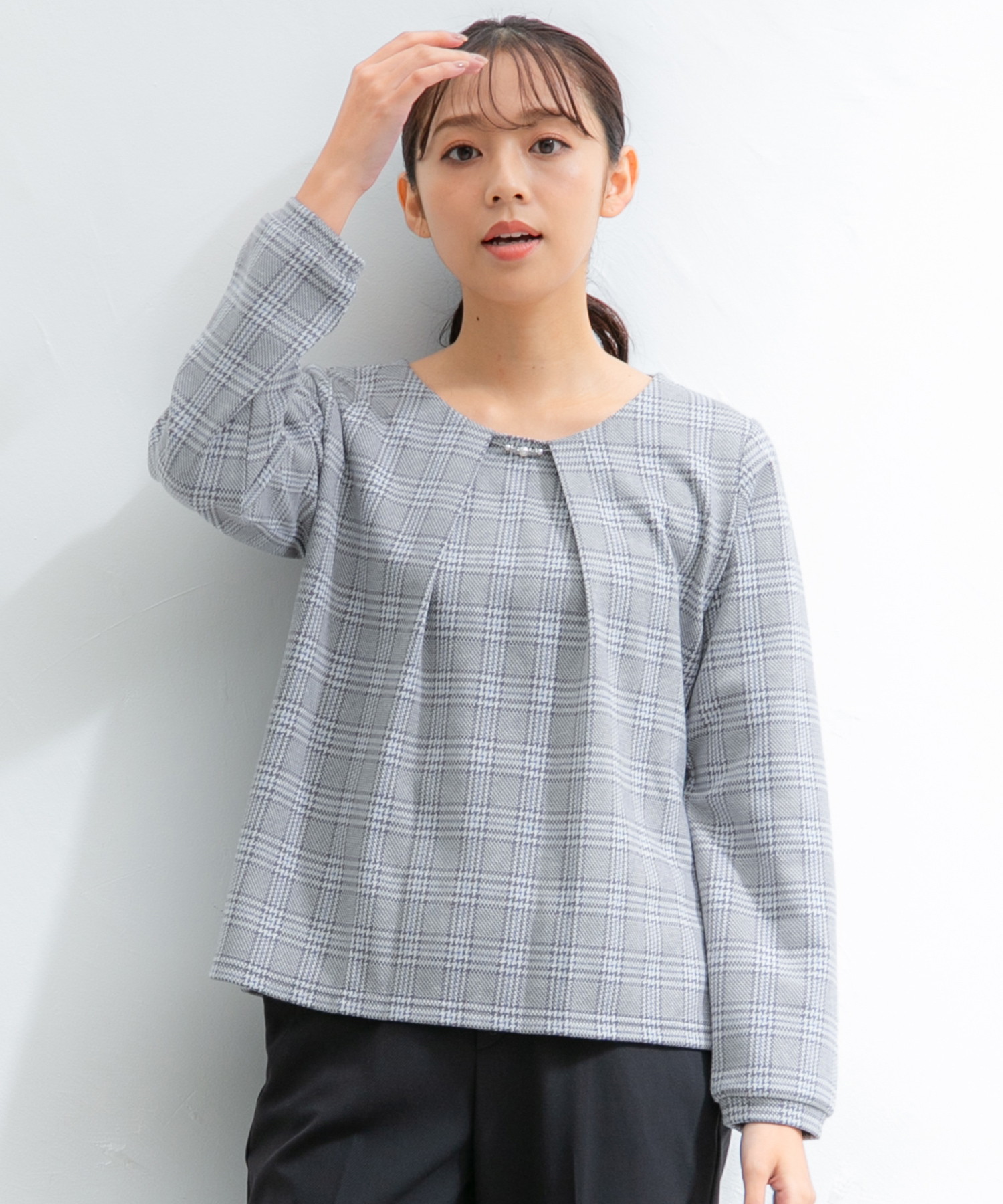 カットソー・Tシャツ(ボートネック/グレー・灰色)のファッション通販 ...