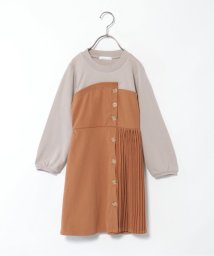 ikka kids/サイドプリーツドッキングワンピース（120〜160cm）/504939193