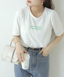 NICE CLAUP OUTLET(ナイスクラップ　アウトレット)/パワショルロゴTシャツ/グリーン