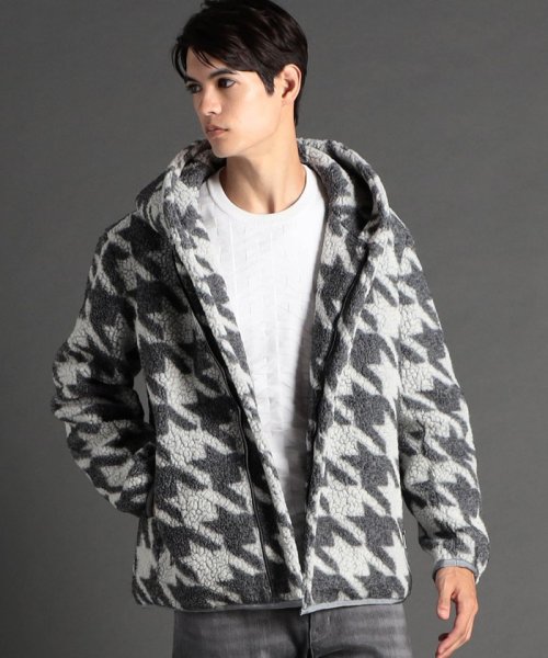 【ex/tra】LANIFICIO ROMA ボアフーディブルゾン ROMA LANIFICIO