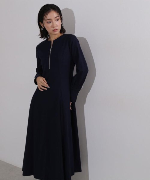 ジップフレアワンピース ナチュラルビューティーベーシック Natural Beauty Basic Magaseek