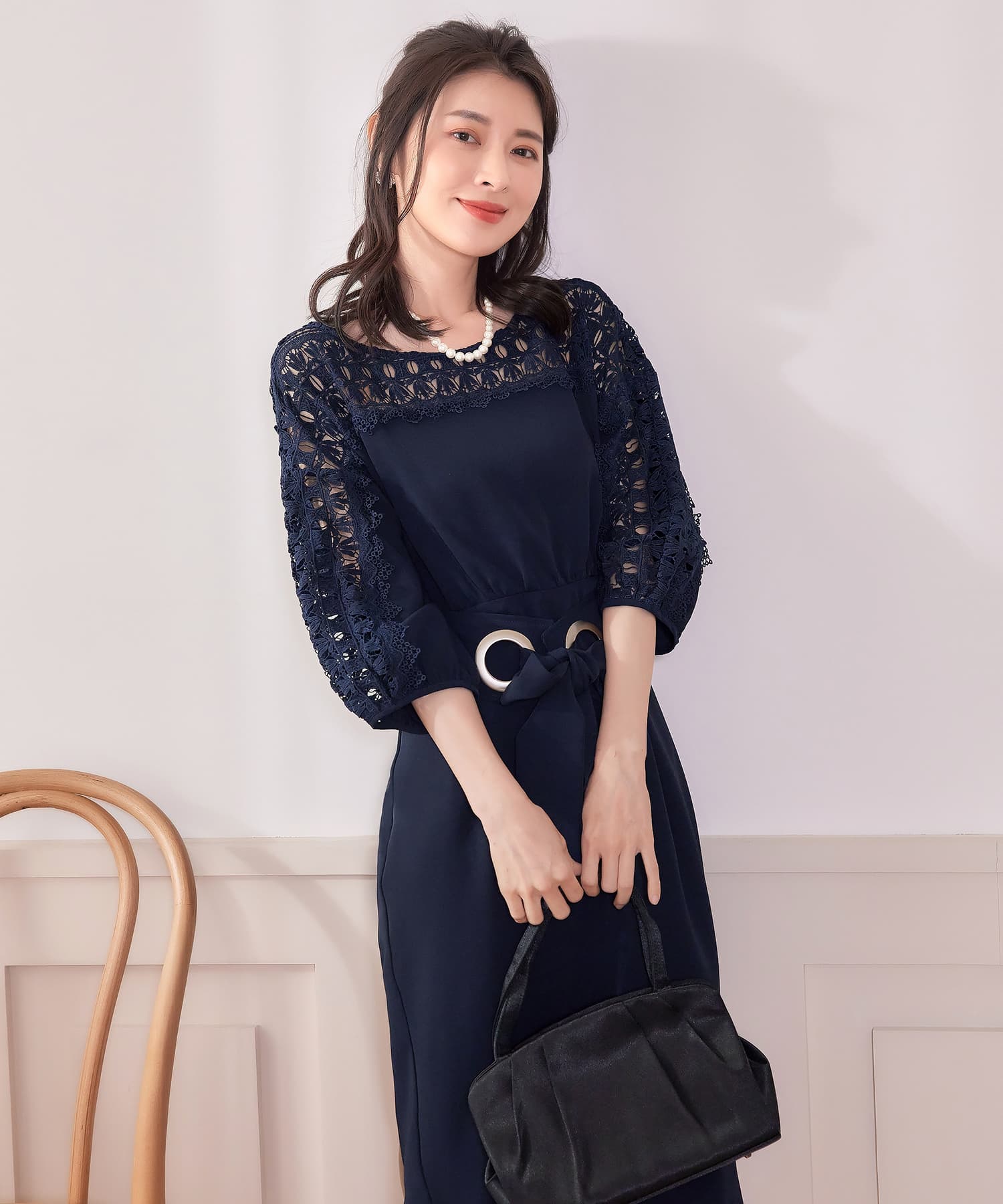 Piccin Prima❤ブラック ドレストレンチ ワンピースにも フォクシー似