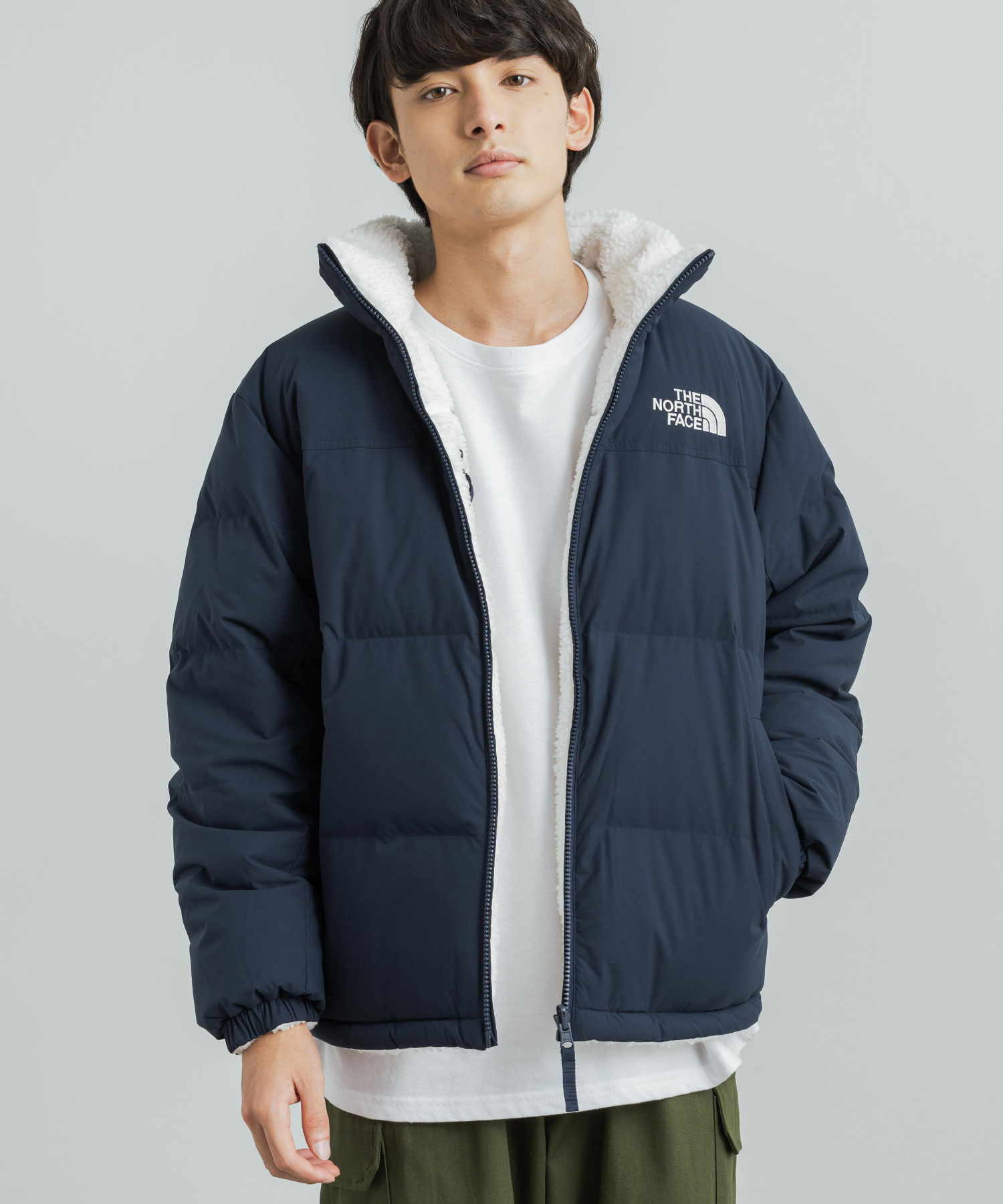 THE NORTH FACE ダウンジャケット ボアフリース リバーシブル - ダウン