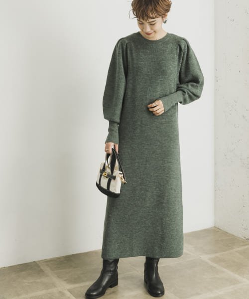 予約 タックスリーブニットワンピース アーバンリサーチ Urban Research Magaseek