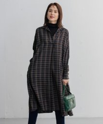 洗える テントラインチェック ワンピース Anyfam Anyfam Magaseek