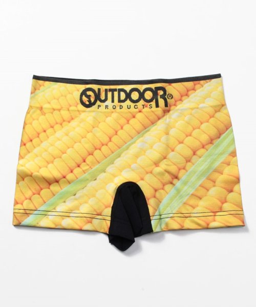 OUTDOOR PRODUCTS(アウトドアプロダクツ)/【OUTDOOR/アウトドア】 ベジタブル 野菜総柄プリント ボクサーパンツ/下着/転写プリント/スポーティー/カラフル/イエロー