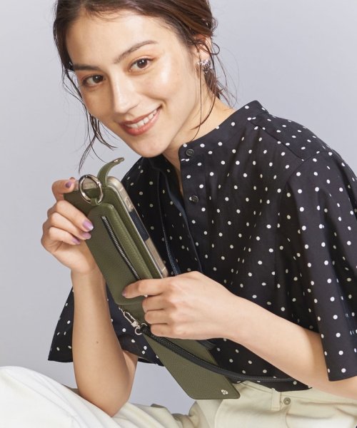 BEAUTY&YOUTH UNITED ARROWS(ビューティーアンドユース　ユナイテッドアローズ)/＜AJEW＞CADENAS マルチ対応Mサイズ/モバイルケース/OLIVE