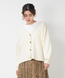 MICA&DEAL(マイカアンドディール)/smooth short cardigan/OFF WHITE