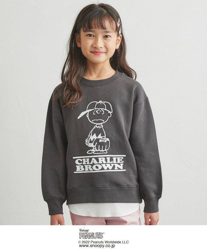 PEANUTS フェイクレイヤードスウェット22FW(SNOOPY/スヌーピー)