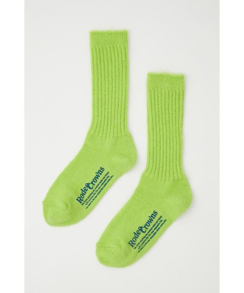 RODEO CROWNS WIDE BOWL(ロデオクラウンズワイドボウル)/SHAGGY RIB SOCKS/LIME