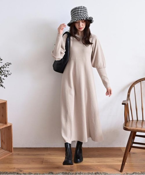 パフスリーブバックリボン切替ワンピース フリーズマート Free S Mart Magaseek