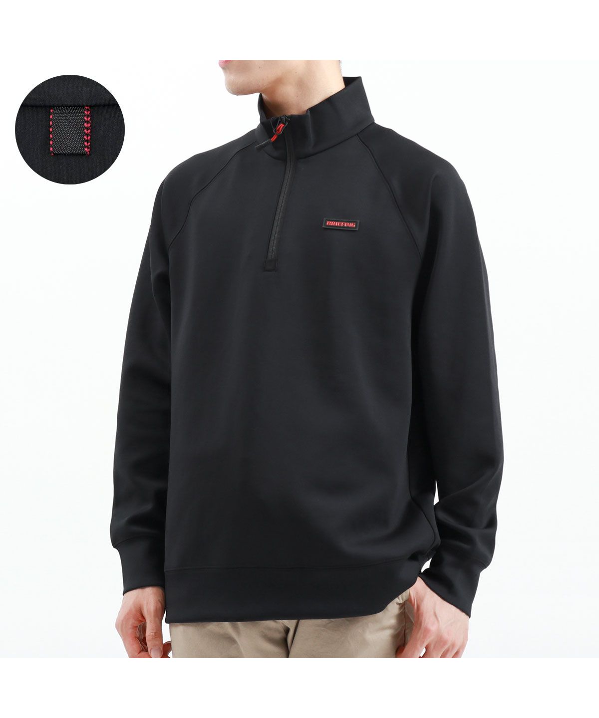 新品正規品　BRIEFING HALF ZIP SHIRT ブラック　Mサイズ